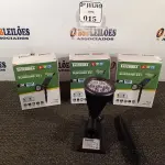 LOTE 015 - 03 ESPETOS JARDIM SOLAR SUNSHINE ES1 3W LED 6500K TASHIBRA NOVO. (NO ESTADO)