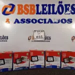 LOTE 035 - 05 REFLETORES DECORLED SUPERLED 220V 10W LUZ BRANCA DECORLUX NOVO. (NO ESTADO)