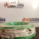 LOTE 212 - 01 ROLO DE CABO FLEXÍVEL 1×4,00MM NA COR VERDE. (NO ESTADO) ATENÇÃO! FAZER A VISITAÇÃO ANTES DE ARREMATAR, NÃO SABEMOS SE FUNCIONA. LEILÃO NÃO TEM GARANTIA E NEM DEVOLUÇÃO, SUJEITO A POSSÍVEIS AVARIAS VISÍVEIS/OCULTAS E/OU AUSÊNCIA DE COMPONENTES.