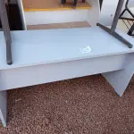 LOTE 313 - 02 MESAS PARA ESCRITÓRIO. (NO ESTADO) ATENÇÃO! FAZER A VISITAÇÃO ANTES DE ARREMATAR, NÃO SABEMOS SE FUNCIONA. LEILÃO NÃO TEM GARANTIA E NEM DEVOLUÇÃO, SUJEITO A POSSÍVEIS AVARIAS VISÍVEIS/OCULTAS E/OU AUSÊNCIA DE COMPONENTES.