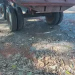 LOTE 319 - 01 CARRETA 12m³, COM TAMPA SUPERIOR. COMPRIMENTO 3.50 ; LARGURA 2.20 E ALTURA 1.30. (NO ESTADO)