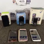 LOTE 025 - 06 APARELHOS CELULARES. (NO ESTADO) ATENÇÃO! FAZER A VISITAÇÃO ANTES DE ARREMATAR, NÃO SABEMOS SE FUNCIONA. LEILÃO NÃO TEM GARANTIA E NEM DEVOLUÇÃO, SUJEITO A POSSÍVEIS AVARIAS VISÍVEIS/OCULTAS E/OU AUSÊNCIA DE COMPONENTES.