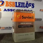 LOTE 298 - 01 LATA DE TINTA TEXTURATTO PREMIUM EFEITO RÚSTICO INTERIOR/EXTERIOR SUVINIL 25KG. (NO ESTADO) ATENÇÃO! FAZER A VISITAÇÃO ANTES DE ARREMATAR, NÃO SABEMOS SE FUNCIONA. LEILÃO NÃO TEM GARANTIA E NEM DEVOLUÇÃO, SUJEITO A POSSÍVEIS AVARIAS VISÍVEIS/OCULTAS E/OU AUSÊNCIA DE COMPONENTES.