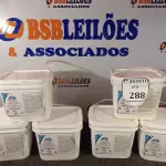 LOTE 288 - 06 BALDES DE DESINFETANTE HORTIFRUTÍCOLA VERDCLOR COM 3,5KG CADA. (NO ESTADO) ATENÇÃO! FAZER A VISITAÇÃO ANTES DE ARREMATAR, NÃO SABEMOS SE FUNCIONA. LEILÃO NÃO TEM GARANTIA E NEM DEVOLUÇÃO, SUJEITO A POSSÍVEIS AVARIAS VISÍVEIS/OCULTAS E/OU AUSÊNCIA DE COMPONENTES.