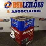LOTE 291 - 01 LATA DE TINTA REQUINTE ACETINADO BRANCO GELO ACRÍLICA PREMIUM METALATEX SEM CHEIRO. (NO ESTADO) ATENÇÃO! FAZER A VISITAÇÃO ANTES DE ARREMATAR, NÃO SABEMOS SE FUNCIONA. LEILÃO NÃO TEM GARANTIA E NEM DEVOLUÇÃO, SUJEITO A POSSÍVEIS AVARIAS VISÍVEIS/OCULTAS E/OU AUSÊNCIA DE COMPONENTES.