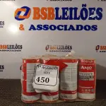 LOTE 450 - 12 LATAS DE 900ML CADA THINNER POLIÉSTER PU. (NO ESTADO) ATENÇÃO! FAZER A VISITAÇÃO ANTES DE ARREMATAR, NÃO SABEMOS SE FUNCIONA. LEILÃO NÃO TEM GARANTIA E NEM DEVOLUÇÃO, SUJEITO A POSSÍVEIS AVARIAS VISÍVEIS/OCULTAS E/OU AUSÊNCIA DE COMPONENTES.