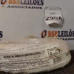 LOTE 290 - 01 ROLO DE CABO FLEXÍVEL 450/750VOLTS 1X2,50MM NA COR BRANCO. (NO ESTADO) ATENÇÃO! FAZER A VISITAÇÃO ANTES DE ARREMATAR, NÃO SABEMOS SE FUNCIONA. LEILÃO NÃO TEM GARANTIA E NEM DEVOLUÇÃO, SUJEITO A POSSÍVEIS AVARIAS VISÍVEIS/OCULTAS E/OU AUSÊNCIA DE COMPONENTES.