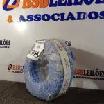 LOTE 230 - 01 ROLO DE CABO FLEXÍVEL 450/750VOLTS 1X10MM NA COR AZUL. (NO ESTADO) ATENÇÃO! FAZER A VISITAÇÃO ANTES DE ARREMATAR, NÃO SABEMOS SE FUNCIONA. LEILÃO NÃO TEM GARANTIA E NEM DEVOLUÇÃO, SUJEITO A POSSÍVEIS AVARIAS VISÍVEIS/OCULTAS E/OU AUSÊNCIA DE COMPONENTES.