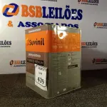 LOTE 439 - 01 LATA DE TINTA TEXTURATTO PREMIUM EFEITO RÚSTICO INTERIOR/EXTERIOR SUVINIL 25KG. (NO ESTADO) ATENÇÃO! FAZER A VISITAÇÃO ANTES DE ARREMATAR, NÃO SABEMOS SE FUNCIONA. LEILÃO NÃO TEM GARANTIA E NEM DEVOLUÇÃO, SUJEITO A POSSÍVEIS AVARIAS VISÍVEIS/OCULTAS E/OU AUSÊNCIA DE COMPONENTES.