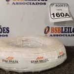 LOTE 160 - 01 ROLO DE CABO FLEXÍVEL 450/750VOLTS 1X2,50MM NA COR BRANCO. (NO ESTADO) ATENÇÃO! FAZER A VISITAÇÃO ANTES DE ARREMATAR, NÃO SABEMOS SE FUNCIONA. LEILÃO NÃO TEM GARANTIA E NEM DEVOLUÇÃO, SUJEITO A POSSÍVEIS AVARIAS VISÍVEIS/OCULTAS E/OU AUSÊNCIA DE COMPONENTES.