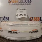 LOTE 320 - 01 ROLO DE CABO FLEXÍVEL 450/750VOLTS 1X2,50MM NA COR BRANCO. (NO ESTADO) ATENÇÃO! FAZER A VISITAÇÃO ANTES DE ARREMATAR, NÃO SABEMOS SE FUNCIONA. LEILÃO NÃO TEM GARANTIA E NEM DEVOLUÇÃO, SUJEITO A POSSÍVEIS AVARIAS VISÍVEIS/OCULTAS E/OU AUSÊNCIA DE COMPONENTES.
