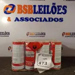 LOTE 473 - 12 LATAS DE 900ML CADA THINNER POLIÉSTER PU. (NO ESTADO) ATENÇÃO! FAZER A VISITAÇÃO ANTES DE ARREMATAR, NÃO SABEMOS SE FUNCIONA. LEILÃO NÃO TEM GARANTIA E NEM DEVOLUÇÃO, SUJEITO A POSSÍVEIS AVARIAS VISÍVEIS/OCULTAS E/OU AUSÊNCIA DE COMPONENTES.