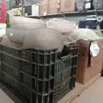 LOTE 336 - 02 CAIXAS COM GLOBOS EM VIDRO PARA LUMINÁRIAS. (NO ESTADO) ATENÇÃO! FAZER A VISITAÇÃO ANTES DE ARREMATAR, NÃO SABEMOS SE FUNCIONA. LEILÃO NÃO TEM GARANTIA E NEM DEVOLUÇÃO, SUJEITO A POSSÍVEIS AVARIAS VISÍVEIS/OCULTAS E/OU AUSÊNCIA DE COMPONENTES.