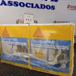 LOTE 413 - 04 CAIXA SIKA TOP 100 REVESTIMENTO IMPERMEABILIZANTE SEMI-FLEXIVEL 4KG. (NO ESTADO) ATENÇÃO! FAZER A VISITAÇÃO ANTES DE ARREMATAR, NÃO SABEMOS SE FUNCIONA. LEILÃO NÃO TEM GARANTIA E NEM DEVOLUÇÃO, SUJEITO A POSSÍVEIS AVARIAS VISÍVEIS/OCULTAS E/OU AUSÊNCIA DE COMPONENTES.