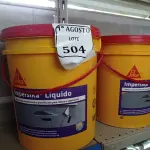 LOTE 504 - 02 BALDES IMPERSIKA LÍQUIDO. (NO ESTADO) ATENÇÃO! FAZER A VISITAÇÃO ANTES DE ARREMATAR, NÃO SABEMOS SE FUNCIONA. LEILÃO NÃO TEM GARANTIA E NEM DEVOLUÇÃO, SUJEITO A POSSÍVEIS AVARIAS VISÍVEIS/OCULTAS E/OU AUSÊNCIA DE COMPONENTES.