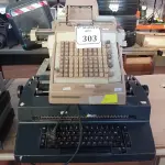 LOTE 303 - 03 MÁQUINAS DE ESCREVER E 01 CALCULADORA. (NO ESTADO) ATENÇÃO! FAZER A VISITAÇÃO ANTES DE ARREMATAR, NÃO SABEMOS SE FUNCIONA. LEILÃO NÃO TEM GARANTIA E NEM DEVOLUÇÃO, SUJEITO A POSSÍVEIS AVARIAS VISÍVEIS/OCULTAS E/OU AUSÊNCIA DE COMPONENTES.