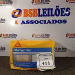 LOTE 411 - 01 CAIXA SIKA TOP 100 REVESTIMENTO IMPERMEABILIZANTE SEMI-FLEXIVEL 18KG. (NO ESTADO) ATENÇÃO! FAZER A VISITAÇÃO ANTES DE ARREMATAR, NÃO SABEMOS SE FUNCIONA. LEILÃO NÃO TEM GARANTIA E NEM DEVOLUÇÃO, SUJEITO A POSSÍVEIS AVARIAS VISÍVEIS/OCULTAS E/OU AUSÊNCIA DE COMPONENTES.