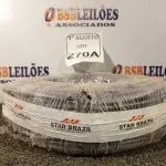LOTE 270 - 01 ROLO DE CABO FLEXÍVEL 450/750VOLTS 1X10MM NA COR PRETA. (NO ESTADO) ATENÇÃO! FAZER A VISITAÇÃO ANTES DE ARREMATAR, NÃO SABEMOS SE FUNCIONA. LEILÃO NÃO TEM GARANTIA E NEM DEVOLUÇÃO, SUJEITO A POSSÍVEIS AVARIAS VISÍVEIS/OCULTAS E/OU AUSÊNCIA DE COMPONENTES.