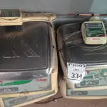 LOTE 334 - 04 BALANÇAS DIGITAIS URANO. (NO ESTADO) ATENÇÃO! FAZER A VISITAÇÃO ANTES DE ARREMATAR, NÃO SABEMOS SE FUNCIONA. LEILÃO NÃO TEM GARANTIA E NEM DEVOLUÇÃO, SUJEITO A POSSÍVEIS AVARIAS VISÍVEIS/OCULTAS E/OU AUSÊNCIA DE COMPONENTES.