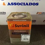 LOTE 439 - 01 LATA DE TINTA TEXTURATTO PREMIUM EFEITO RÚSTICO INTERIOR/EXTERIOR SUVINIL 25KG. (NO ESTADO) ATENÇÃO! FAZER A VISITAÇÃO ANTES DE ARREMATAR, NÃO SABEMOS SE FUNCIONA. LEILÃO NÃO TEM GARANTIA E NEM DEVOLUÇÃO, SUJEITO A POSSÍVEIS AVARIAS VISÍVEIS/OCULTAS E/OU AUSÊNCIA DE COMPONENTES.
