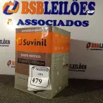 LOTE 479 - 01 LATA DE TINTA TEXTURATTO PREMIUM EFEITO RÚSTICO INTERIOR/EXTERIOR SUVINIL 25KG. (NO ESTADO) ATENÇÃO! FAZER A VISITAÇÃO ANTES DE ARREMATAR, NÃO SABEMOS SE FUNCIONA. LEILÃO NÃO TEM GARANTIA E NEM DEVOLUÇÃO, SUJEITO A POSSÍVEIS AVARIAS VISÍVEIS/OCULTAS E/OU AUSÊNCIA DE COMPONENTES.