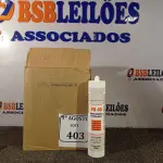 LOTE 403 - 12 SELANTES MULTIUSO DE POLIURETANO PU 40 CONTENDO 400MG CADA. (NO ESTADO) ATENÇÃO! FAZER A VISITAÇÃO ANTES DE ARREMATAR, NÃO SABEMOS SE FUNCIONA. LEILÃO NÃO TEM GARANTIA E NEM DEVOLUÇÃO, SUJEITO A POSSÍVEIS AVARIAS VISÍVEIS/OCULTAS E/OU AUSÊNCIA DE COMPONENTES.
