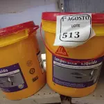 LOTE 513 - 02 BALDES IMPERSIKA LÍQUIDO. (NO ESTADO) ATENÇÃO! FAZER A VISITAÇÃO ANTES DE ARREMATAR, NÃO SABEMOS SE FUNCIONA. LEILÃO NÃO TEM GARANTIA E NEM DEVOLUÇÃO, SUJEITO A POSSÍVEIS AVARIAS VISÍVEIS/OCULTAS E/OU AUSÊNCIA DE COMPONENTES.