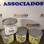 LOTE 308 - 04 BALDINHOS DE REJUNTE SUPERFINO PREMIUM QUARTZOLIT COM 2KG CADA. (NO ESTADO) ATENÇÃO! FAZER A VISITAÇÃO ANTES DE ARREMATAR, NÃO SABEMOS SE FUNCIONA. LEILÃO NÃO TEM GARANTIA E NEM DEVOLUÇÃO, SUJEITO A POSSÍVEIS AVARIAS VISÍVEIS/OCULTAS E/OU AUSÊNCIA DE COMPONENTES.