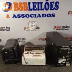 LOTE 319 - 01 SELADORA PEQUENA, 01 ESTABILIZADOR E 01 NOBREAK. (NO ESTADO) ATENÇÃO! FAZER A VISITAÇÃO ANTES DE ARREMATAR, NÃO SABEMOS SE FUNCIONA. LEILÃO NÃO TEM GARANTIA E NEM DEVOLUÇÃO, SUJEITO A POSSÍVEIS AVARIAS VISÍVEIS/OCULTAS E/OU AUSÊNCIA DE COMPONENTES.