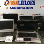 LOTE 486 - 06 NOTEBOOKS DIVERSOS.  (NO ESTADO) ATENÇÃO! FAZER A VISITAÇÃO ANTES DE ARREMATAR, NÃO SABEMOS SE FUNCIONA. LEILÃO NÃO TEM GARANTIA E NEM DEVOLUÇÃO, SUJEITO A POSSÍVEIS AVARIAS VISÍVEIS/OCULTAS E/OU AUSÊNCIA DE COMPONENTES.