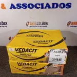 LOTE 398 - 02 CAIXAS DE VEDATOP ARGAMASSA POLIMÉRICA IMPERMEÁVEL 12KG. (NO ESTADO) ATENÇÃO! FAZER A VISITAÇÃO ANTES DE ARREMATAR, NÃO SABEMOS SE FUNCIONA. LEILÃO NÃO TEM GARANTIA E NEM DEVOLUÇÃO, SUJEITO A POSSÍVEIS AVARIAS VISÍVEIS/OCULTAS E/OU AUSÊNCIA DE COMPONENTES.