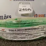 LOTE 240 - 01 ROLO DE CABO FLEXÍVEL 450/750VOLTS 1X4,00MM NA COR VERDE. (NO ESTADO) ATENÇÃO! FAZER A VISITAÇÃO ANTES DE ARREMATAR, NÃO SABEMOS SE FUNCIONA. LEILÃO NÃO TEM GARANTIA E NEM DEVOLUÇÃO, SUJEITO A POSSÍVEIS AVARIAS VISÍVEIS/OCULTAS E/OU AUSÊNCIA DE COMPONENTES.