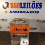LOTE 346 - 01 LATA DE TINTA TEXTURATTO PREMIUM EFEITO RÚSTICO INTERIOR/EXTERIOR SUVINIL 25KG. (NO ESTADO) ATENÇÃO! FAZER A VISITAÇÃO ANTES DE ARREMATAR, NÃO SABEMOS SE FUNCIONA. LEILÃO NÃO TEM GARANTIA E NEM DEVOLUÇÃO, SUJEITO A POSSÍVEIS AVARIAS VISÍVEIS/OCULTAS E/OU AUSÊNCIA DE COMPONENTES.