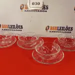 LOTE 030 - 01 TIGELA COM 06 PRATOS DE SOBREMESA E 06 BOLIS DESENHO DE FOLHAS. (NO ESTADO EM QUE SE ENCONTRA) ATENÇÃO! FAZER A VISITAÇÃO ANTES DE ARREMATAR, NÃO SABEMOS SE FUNCIONA. LEILÃO NÃO TEM GARANTIA E NEM DEVOLUÇÃO, SUJEITO A POSSÍVEIS AVARIAS VISÍVEIS/OCULTAS E/OU AUSÊNCIA DE COMPONENTES.  