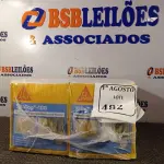 LOTE 482 - 04 CAIXA SIKA TOP 100 REVESTIMENTO IMPERMEABILIZANTE SEMI-FLEXIVEL 4KG. (NO ESTADO) ATENÇÃO! FAZER A VISITAÇÃO ANTES DE ARREMATAR, NÃO SABEMOS SE FUNCIONA. LEILÃO NÃO TEM GARANTIA E NEM DEVOLUÇÃO, SUJEITO A POSSÍVEIS AVARIAS VISÍVEIS/OCULTAS E/OU AUSÊNCIA DE COMPONENTES.