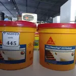 LOTE 445 - 02 BALDES DE SIKA MONOTOP-123 RODAPÉ IMPERMEABILIZANTE PARA TRATAMENTO DE UMIDADE ASCENDENTE 12KG. (NO ESTADO) ATENÇÃO! FAZER A VISITAÇÃO ANTES DE ARREMATAR, NÃO SABEMOS SE FUNCIONA. LEILÃO NÃO TEM GARANTIA E NEM DEVOLUÇÃO, SUJEITO A POSSÍVEIS AVARIAS VISÍVEIS/OCULTAS E/OU AUSÊNCIA DE COMPONENTES.