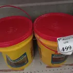 LOTE 499 - 02 BALDES DE SIKANOL ALVENARIA, ADITIVO PLASTIFICANTE PARA ARGAMASSA DE ASSENTAMENTO E REBOCO 18L. (NO ESTADO) ATENÇÃO! FAZER A VISITAÇÃO ANTES DE ARREMATAR, NÃO SABEMOS SE FUNCIONA. LEILÃO NÃO TEM GARANTIA E NEM DEVOLUÇÃO, SUJEITO A POSSÍVEIS AVARIAS VISÍVEIS/OCULTAS E/OU AUSÊNCIA DE COMPONENTES.