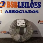 LOTE 270 - 01 ROLO DE CABO FLEXÍVEL 450/750VOLTS 1X10MM NA COR PRETA. (NO ESTADO) ATENÇÃO! FAZER A VISITAÇÃO ANTES DE ARREMATAR, NÃO SABEMOS SE FUNCIONA. LEILÃO NÃO TEM GARANTIA E NEM DEVOLUÇÃO, SUJEITO A POSSÍVEIS AVARIAS VISÍVEIS/OCULTAS E/OU AUSÊNCIA DE COMPONENTES.