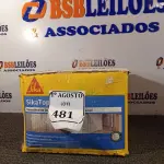 LOTE 481 - 01 CAIXA SIKA TOP 100 REVESTIMENTO IMPERMEABILIZANTE SEMI-FLEXIVEL 18KG. (NO ESTADO) ATENÇÃO! FAZER A VISITAÇÃO ANTES DE ARREMATAR, NÃO SABEMOS SE FUNCIONA. LEILÃO NÃO TEM GARANTIA E NEM DEVOLUÇÃO, SUJEITO A POSSÍVEIS AVARIAS VISÍVEIS/OCULTAS E/OU AUSÊNCIA DE COMPONENTES.
