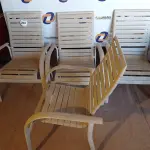 LOTE 203 - 04 CADEIRAS PARA PISCINA (CHAIR). (NO ESTADO EM QUE SE ENCONTRA. SUJEITO A AVARIAS OCULTAS/VISÍVEIS.) BH1499F, BH1499G, BH1499H, BH1499J