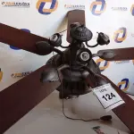 LOTE 124 - 01 VENTILADOR DE TETO COM PALETAS EM MADEIRA (1 WITH CEILING FANS). (NO ESTADO EM QUE SE ENCONTRA. SUJEITO A AVARIAS OCULTAS/VISÍVEIS.) 0000057