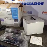 LOTE 028 - 01 IMPRESSORA LASER JET M106W MARCA HP. (NO ESTADO EM QUE SE ENCONTRA. SUJEITO A AVARIAS OCULTAS/VISÍVEIS.) BRBSL3ZLMJ