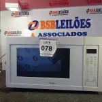 LOTE 078 - 01 MICRO-ONDAS COM PRATO WHIRLPOOL 115V. (NO ESTADO EM QUE SE ENCONTRA. SUJEITO A AVARIAS OCULTAS/VISÍVEIS.) BF8646P