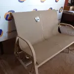LOTE 108 - 01 CADEIRA DE BALANÇO DOIS LUGARES PARA PISCINA (SOFA GARDEN).  (NO ESTADO EM QUE SE ENCONTRA. SUJEITO A AVARIAS OCULTAS/VISÍVEIS.) BF8568D