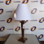 LOTE 291 - 01 ABAJUR COM CÚPULA (LAMP). (NO ESTADO EM QUE SE ENCONTRA. SUJEITO A AVARIAS OCULTAS/VISÍVEIS.) BF8566L