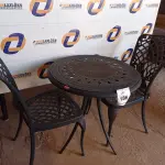 LOTE 186 - 01 MESA COM 2 CADEIRAS PARA PISCINA (TABLE, GARDEN E CHAIR). (NO ESTADO EM QUE SE ENCONTRA. SUJEITO A AVARIAS OCULTAS/VISÍVEIS.) 000065, AV9897U, AV9897S