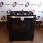 LOTE 155 - 01 FOGÃO ELECTROLUX 5 BOCAS BIVOLTS (RANGE). (NO ESTADO EM QUE SE ENCONTRA. SUJEITO A AVARIAS OCULTAS/VISÍVEIS.) BF8673E