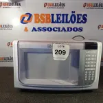 LOTE 209 - 01 MICRO-ONDAS ELECTROLUX 127 VOLTS COM PRATO (MICROWAVE). (NO ESTADO EM QUE SE ENCONTRA. SUJEITO A AVARIAS OCULTAS/VISÍVEIS.) BF8524V