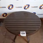 LOTE 104 - 01 MESA EM ALUMÍNIO PARA PISCINA (TABLE, GARDEN). (NO ESTADO EM QUE SE ENCONTRA. SUJEITO A AVARIAS OCULTAS/VISÍVEIS.)0000064