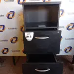 LOTE 213 - 01 ARQUIVO EM MADEIRA 4 GAVETAS (CABINET FILE). (NO ESTADO EM QUE SE ENCONTRA. SUJEITO A AVARIAS OCULTAS/VISÍVEIS.) 0000048